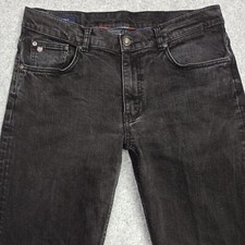 GANT Tyler Mens Jeans W34 L33 (Label W36 L34) Black Regular Straight Stretch Zip