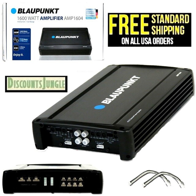 BLAUPUNKT AMP1604 CAR AUDIO 4 CHANNEL AMP AMPLIFIER 1600W MAX PEAK POWER