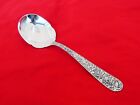 Antique Kirk Sterling Silver Repousse Huge Berry / Casserole Spoon Df-19
