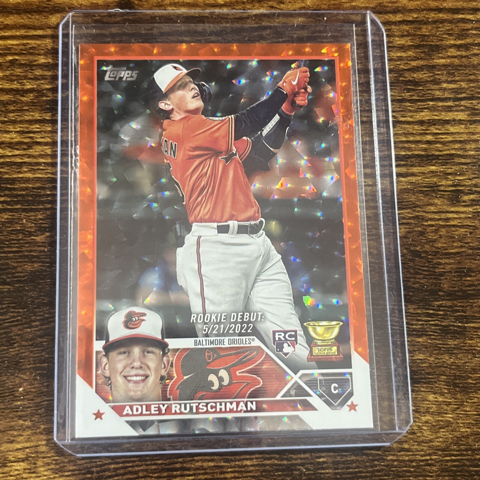 2023 Topps Update Debut Orange Foil /299 Adley Rutschman #US180 Rookie RC