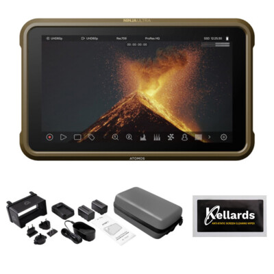 Atomos Ninja Ultra 5.2'' 4K HDMI Monitor w/ Atomos Accessory Kit & Wipes Bundle