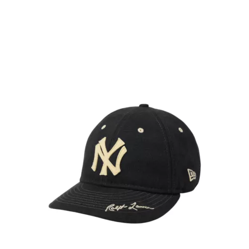 Polo Ralph Lauren Black NY Yankees New Era Retro 9FIFTY Strapback Hat Cap New
