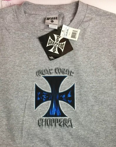 Nuova maglietta Jesse James West Coast Choppers uomo grigia maniche lunghe taglia 2XL - Foto 6 di 12