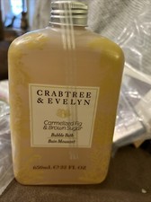 CRABTREE  EVELYN Carmelized Fig Brown Sugar BUBBLE BATH 22 Fl OZ NEW