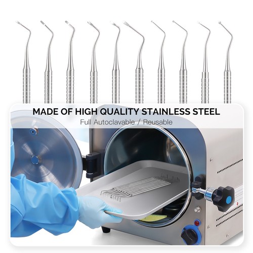 AZDENT Dental Spoon Excavator Restorative Curette Double Ended STAINLESS STEEL - Picture 6 of 22
