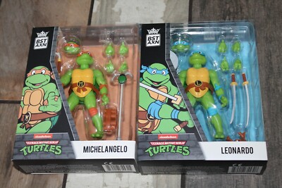 BST AXN TMNT Teenage Mutant Ninja Turtles Lot Of 2 LEONARDO MICHELANGELO! NEW!