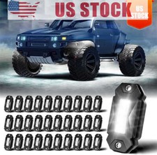 30x Pure White Led Rock Lights Underbody Glow Lamp For Offroad Suv Pickup Truck
