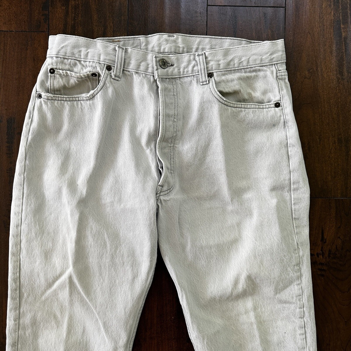 Vintage 90s Levis 501 USA 36x30 Tag Jeans 80s Blue Light