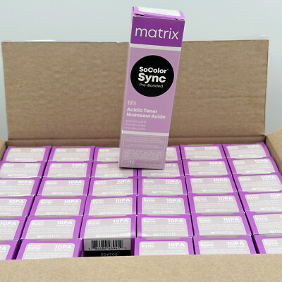MATRIX SoColor Sync Acidic Toner 10PA Extra Light Blonde Pearl Ash - BOX 36 pcs