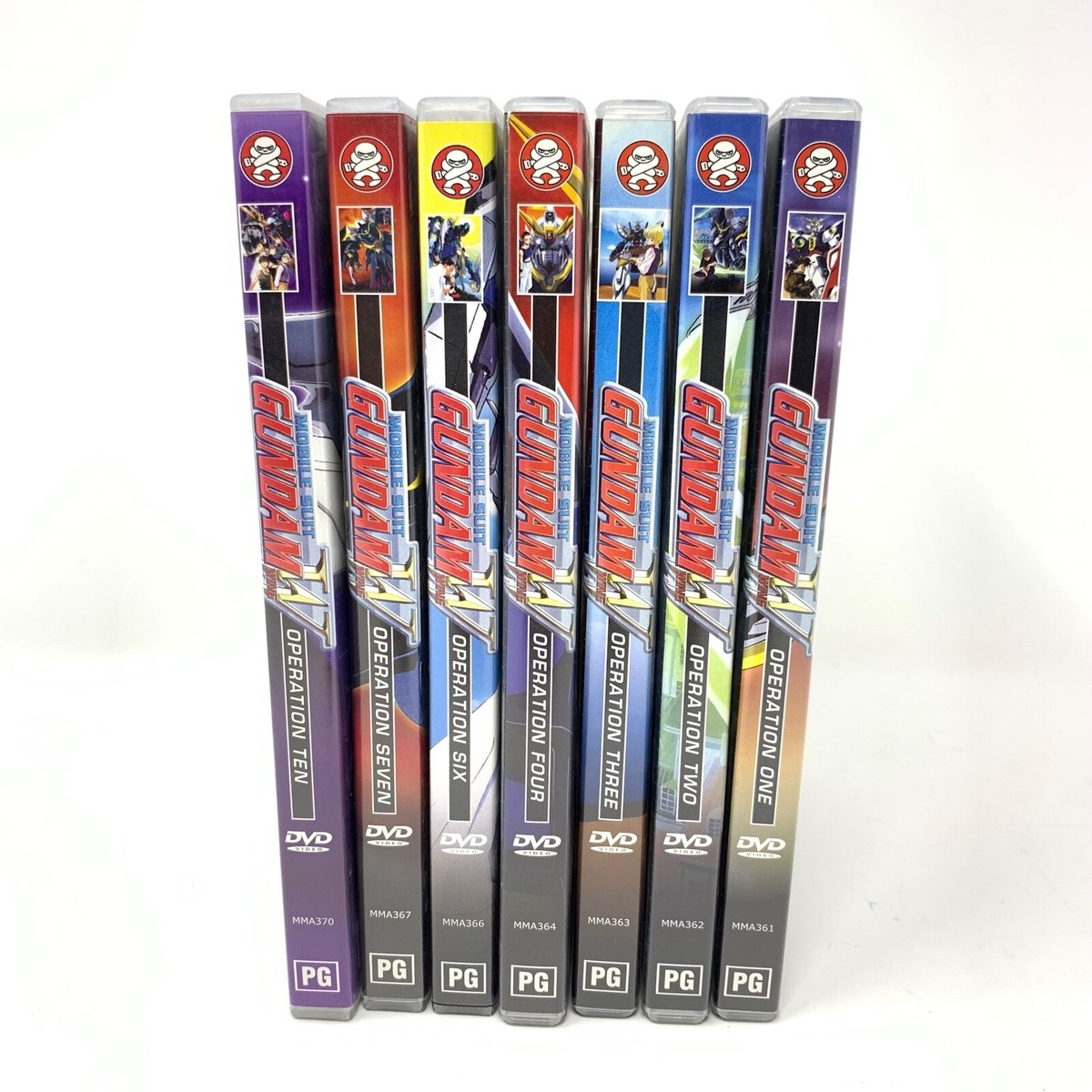Gundam Wing Mobile Suit Operation 1,2,3,4,6,7,10 Series DVDs