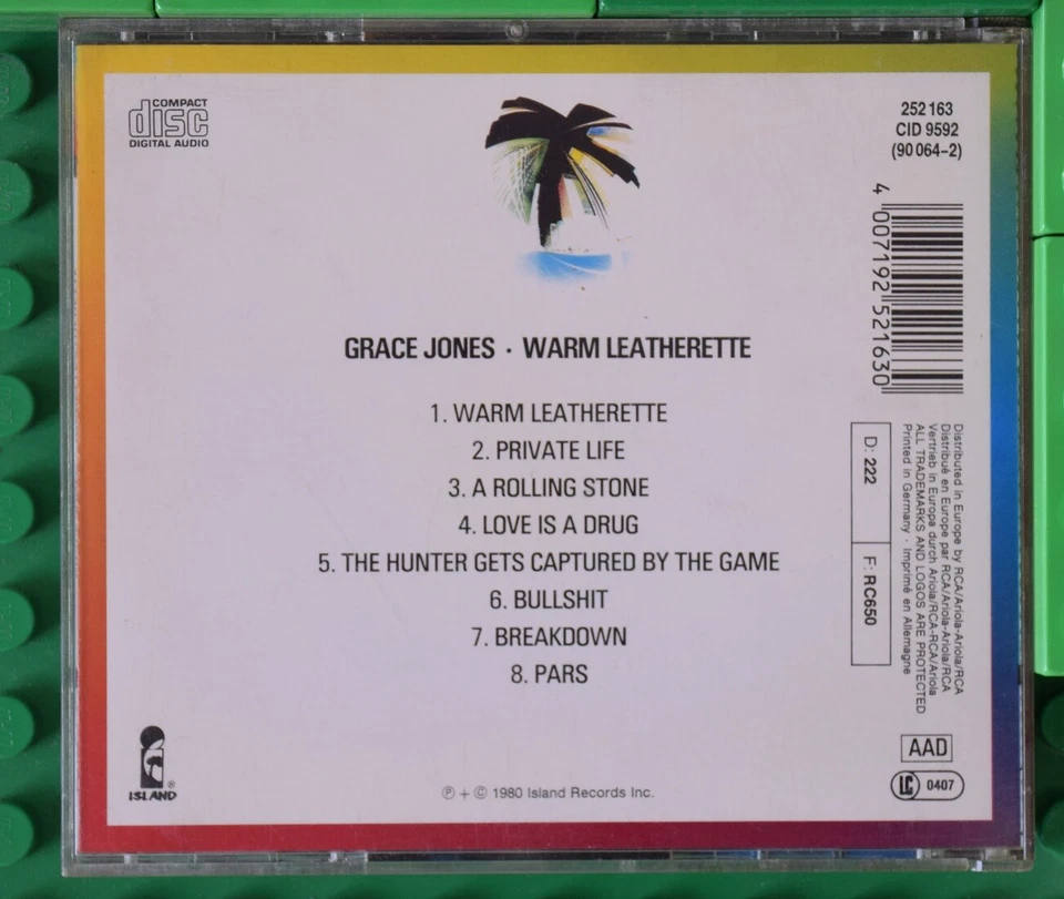 Grace Jones - Warm Leatherette - Island Records - CD - Bild 2 von 4