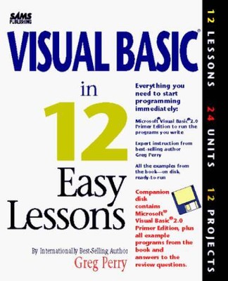 Visual Basic in 12 Easy Lessons/Book and Disk - Paperback - GOOD
