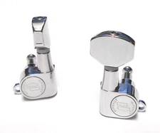 Hipshot Classic Closed Guitar Tuner Upgrade Kit 3+3 Chrome - NOS