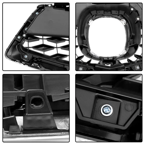 Front Bumper Upper Grille W/Chrome Molding For 2017 - 2020 Acura MDX 71121TZ5A00 - Picture 4 of 16