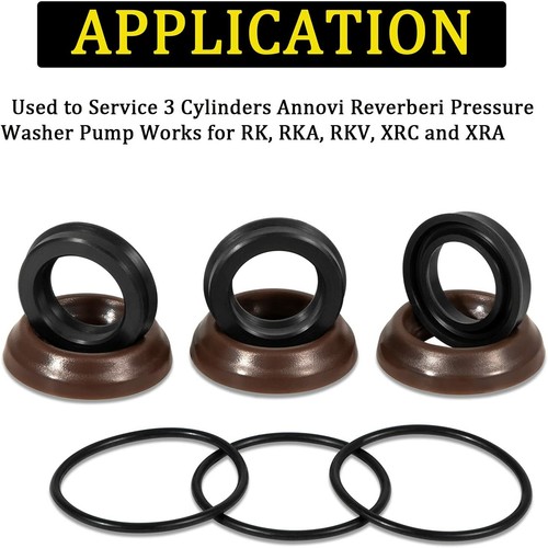 AR1857 Seal Kit 18mm -for Annovi Reverberi Pressure Washer Pump RK RKA RKV XRC - Picture 4 of 11