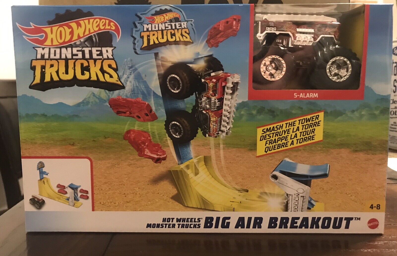 Hot Wheels Monster Trucks Big Air Breakout Play Set With 5 Alarm –  LOW&BEHOLD