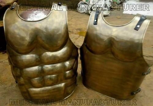 Medieval Roman Muscle Jacket Sca Larp Armour Jacket Cuirass Chest Costume Steel - Picture 4 of 4