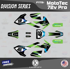 Graphics Kit for MotoTec Pro 72v (All Years) Division Series - GREEN