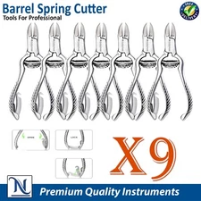 Toe Nail Nipper Clipper Cutter Stainless Steel Heavy Duty Barrel Spring 4.5" X9