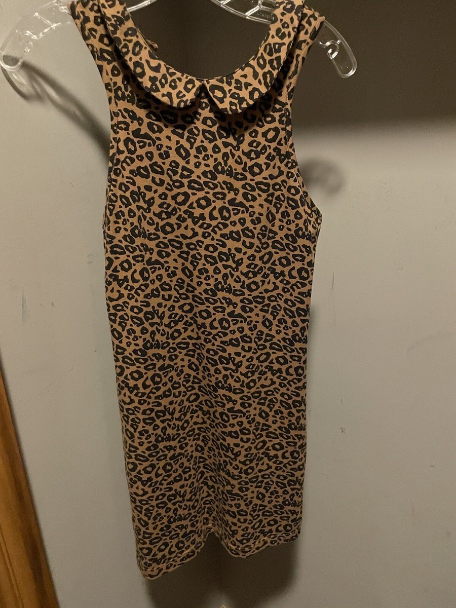 TOPSHOP LEOPARD PRINT MINI BODYCON DRESS SIZE 6 / SMALL | eBay UK