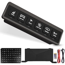 Wireless 6 Gang Switch Panel Led Light Relay System ON-Off Remote Control Pod US