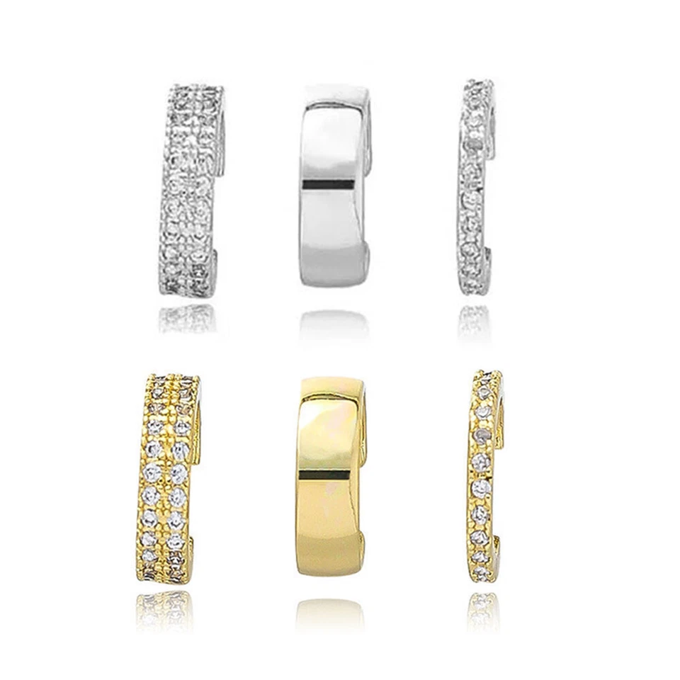 3-Teiliges Ohr-Manschetten-Ohrring-Set Kristall-Knorpel-Ohrring Gefälschter ₃ - Bild 4 von 4