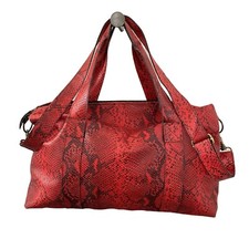 Lalla Snake Printed Genuine Leather Convertib...