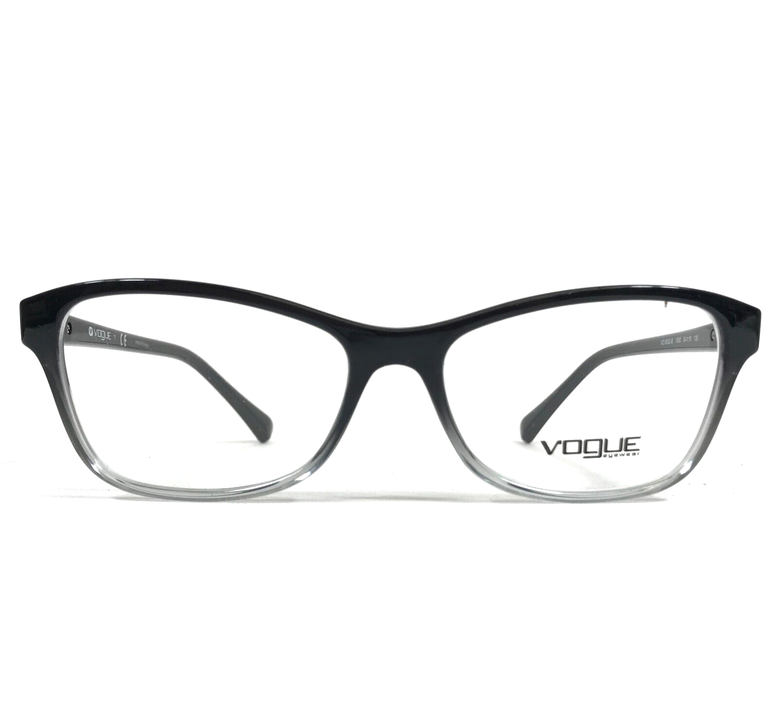 Vogue Eyeglasses Frames VO5002-B 1880 Black Faded Transparent Crystals 54-16-135
