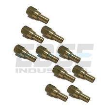  10 PACK 1/2 SWIVEL HOSE BARB X 1/2 FEMALE NPT Brass Pipe Fitting NPT Fuel WOG