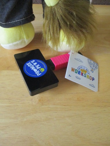 Build a Bear Yellow Lion 18" Alto - Chaleco + Corbata 2Fer Jeans Denim Cepillo de Pelo-Etiquetas - Imagen 5 de 9