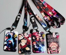10pcs Japanese anime Neck Strap Lanyard Phone Bus students Key Chain ID Badge
