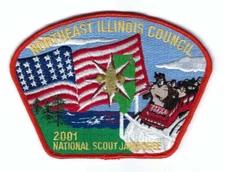Boy Scout Patch Northeast Illinois Council JSP 2001 National Jamboree