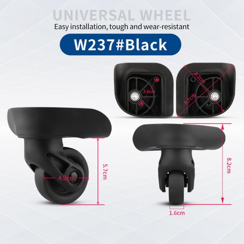 2 piezas de repuesto de rueda de equipaje para Samsonite equipaje rueda trolley americana - Imagen 43 de 59