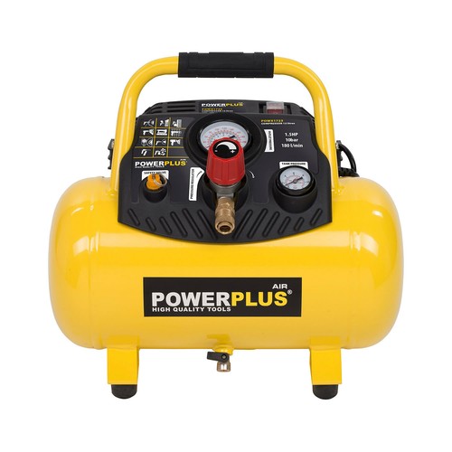 Druckluft Gerät Lufterzeuger 1,5 PS 10 bar 12 L 1100 W Kompressor ölfrei - Bild 2 von 6