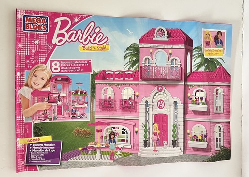 Mega Bloks Barbie Build n Style 80229 Luxury Mansion 80228 Pool Party (2012) - Picture 14 of 21