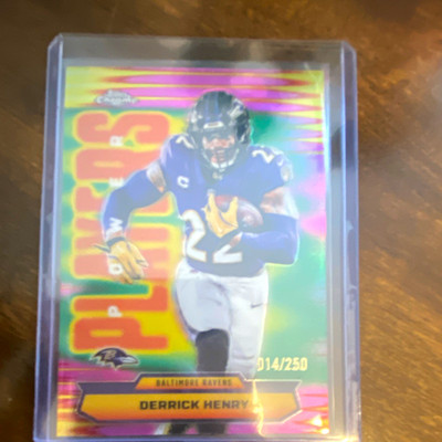 Topps Chrome Derrick Henry Power Players #PP-16 Baltimore Ravens Pink /250