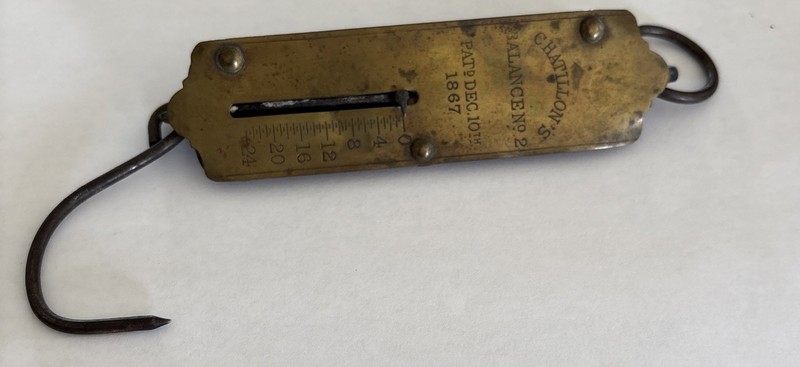 Vintage Chatillon’s Balance No 2 Hanging Scale 1867