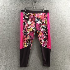Adidas Leggings Womens 2XL Actual 36X24 Multicolor Activewear Pull On Stretch.