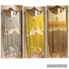 Bundle of 3 MarlaWynne 3XL Tie Dye Dresses balloon slouchy pockets jersey dress