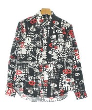BLACK COMME des GARCONS Casual Shirts BlackxWhitexRed(Patterned) 2200658198021
