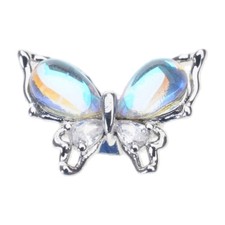 Elegant Metal Earphones Jewelry Rhinestones Butterfly Clip On Decoration