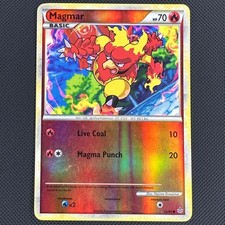 Magmar 52/95 Common HGSS Unleashed Pokemon Reverse Holo Lightly Played