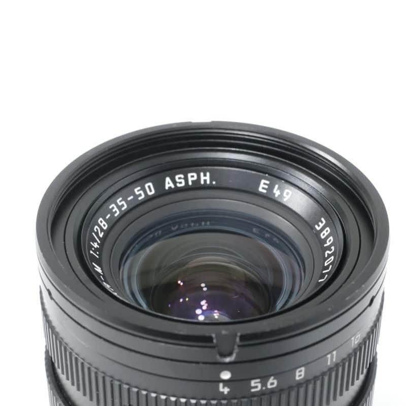 Leica Tri-Elmar-M 28-35-50mm f/4 ASPH Black 6Bit MF Zoom Lens from