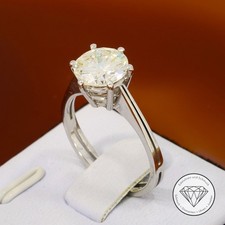 Wert 58.000,- IGI Zertifizierter Solitär Brillant Damen Ring 750 Weiß Gold xxyy