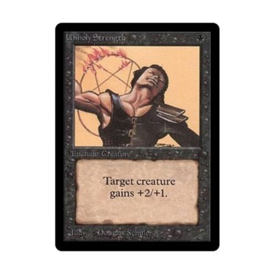 WotC MtG Beta Unholy Strength (C) VG