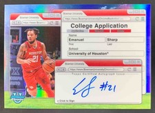 Emanuel Sharp 2024-25 Bowman University Chrome College Application Auto