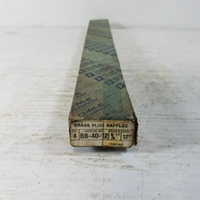 DME BB-40-12 Brass Plug Baffles 12" Length (Box of 3)