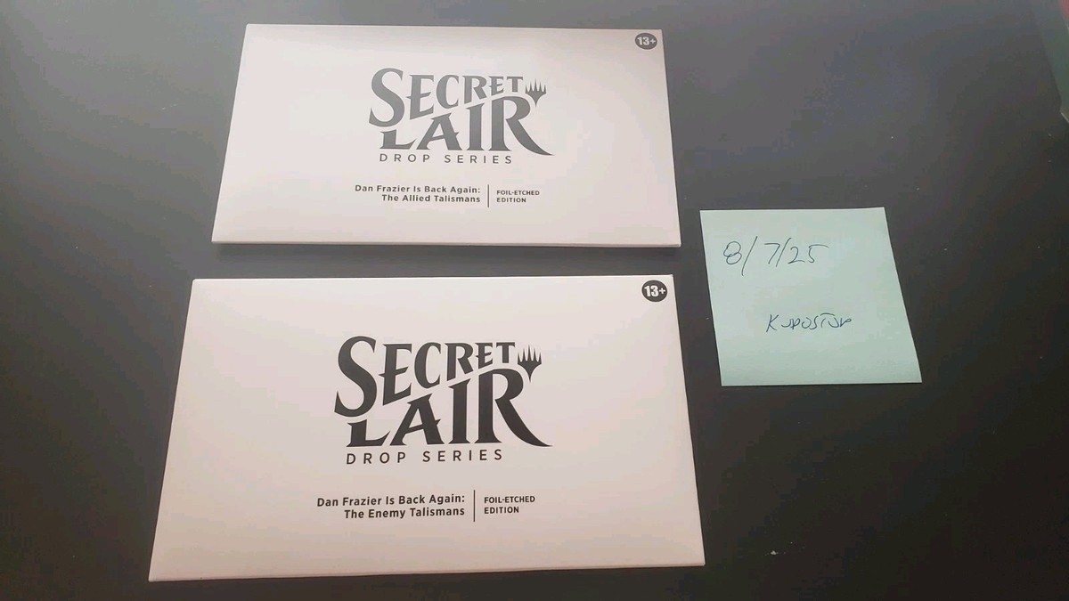 Foil Etched Dan Frazier Sealed Allied and Enemy Talismans Secret