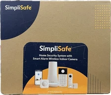 SimpliSafe Home Security System Indoor Camera 8 Piece Kit