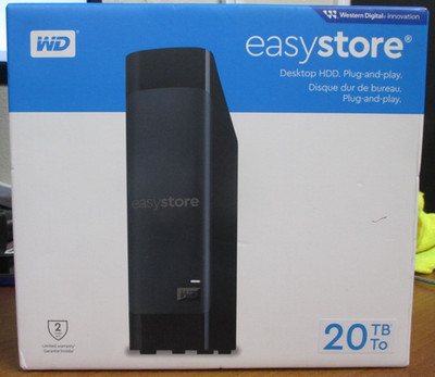 WD - Easystore 20TB External USB 3.0 Hard Drive - Sealed in Original Box!!